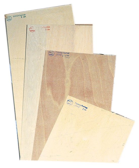 Hovedbilde Poppel kryssfiner 4x250x1000 mm. 1 stk.