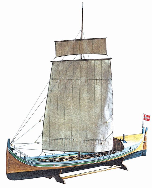 Nordlandsbåten Opreiningen 710 mm. 1:20